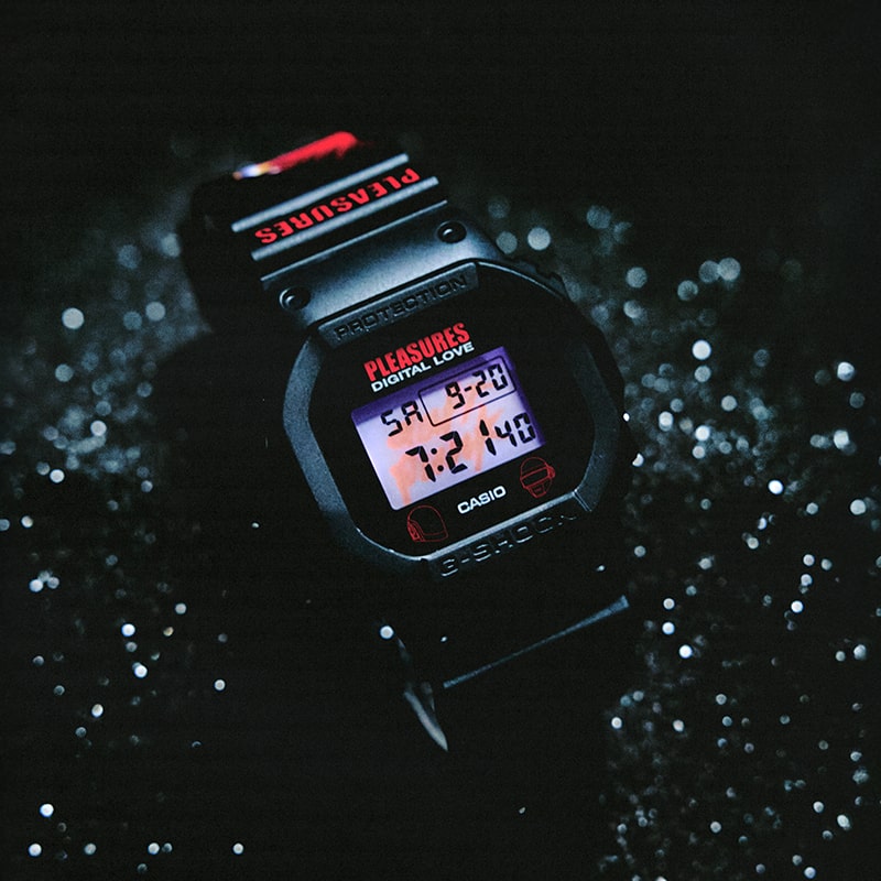 G-SHOCK x HIDDEN® DW5600HDN227 collaboration watch and special packaging