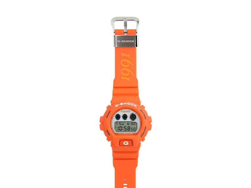 G-SHOCK x Toyo Tires DW5600TT25-1 in a laid flat position