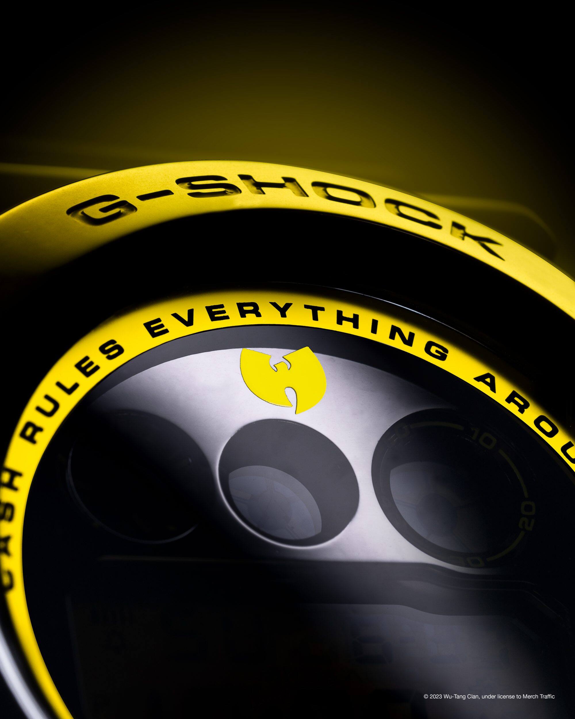 close up of Wu-Tang watch dial