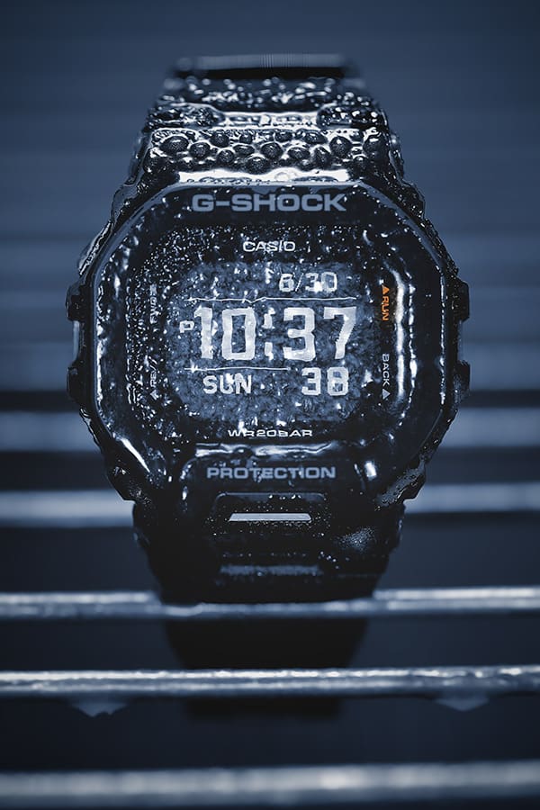 G-SHOCK GBD200-1 mil-spec watch endures the MIL-STD-810 freeze/thaw test denoting toughness