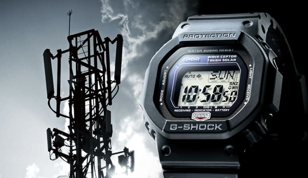 G-SHOCK watch and multiband cell tower G-SHOCK watch and multiband cell tower