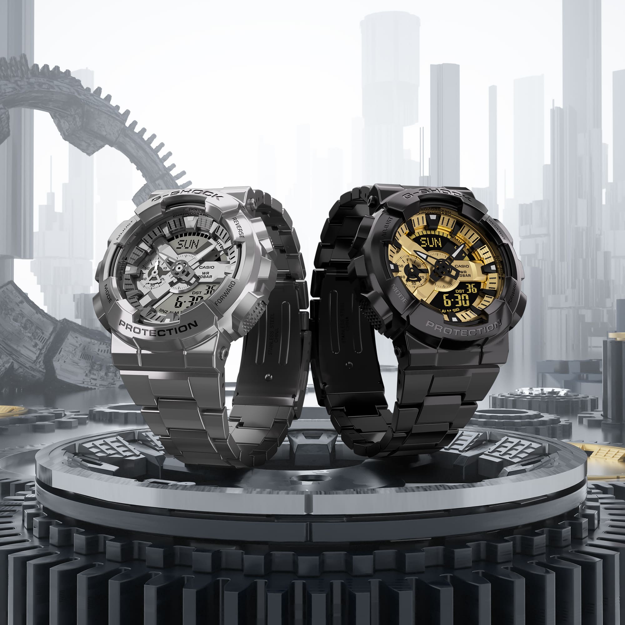 Casio Pro Trek PRG340-1 amidst mountains denoting style and toughness