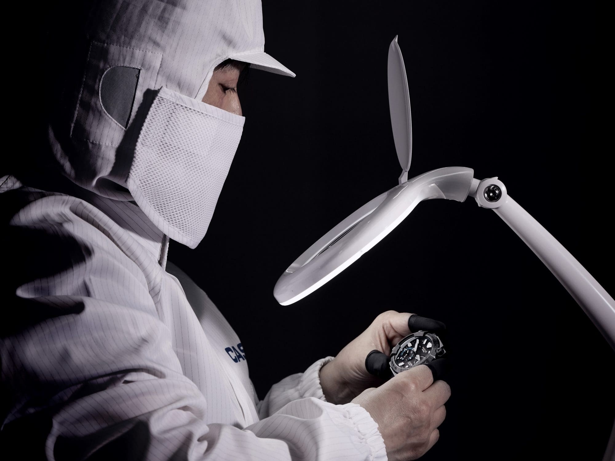Technician working on a watch