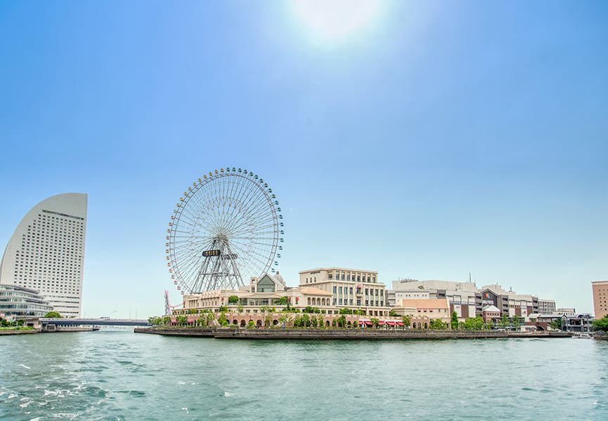 みなとみらいの湾岸緑地
