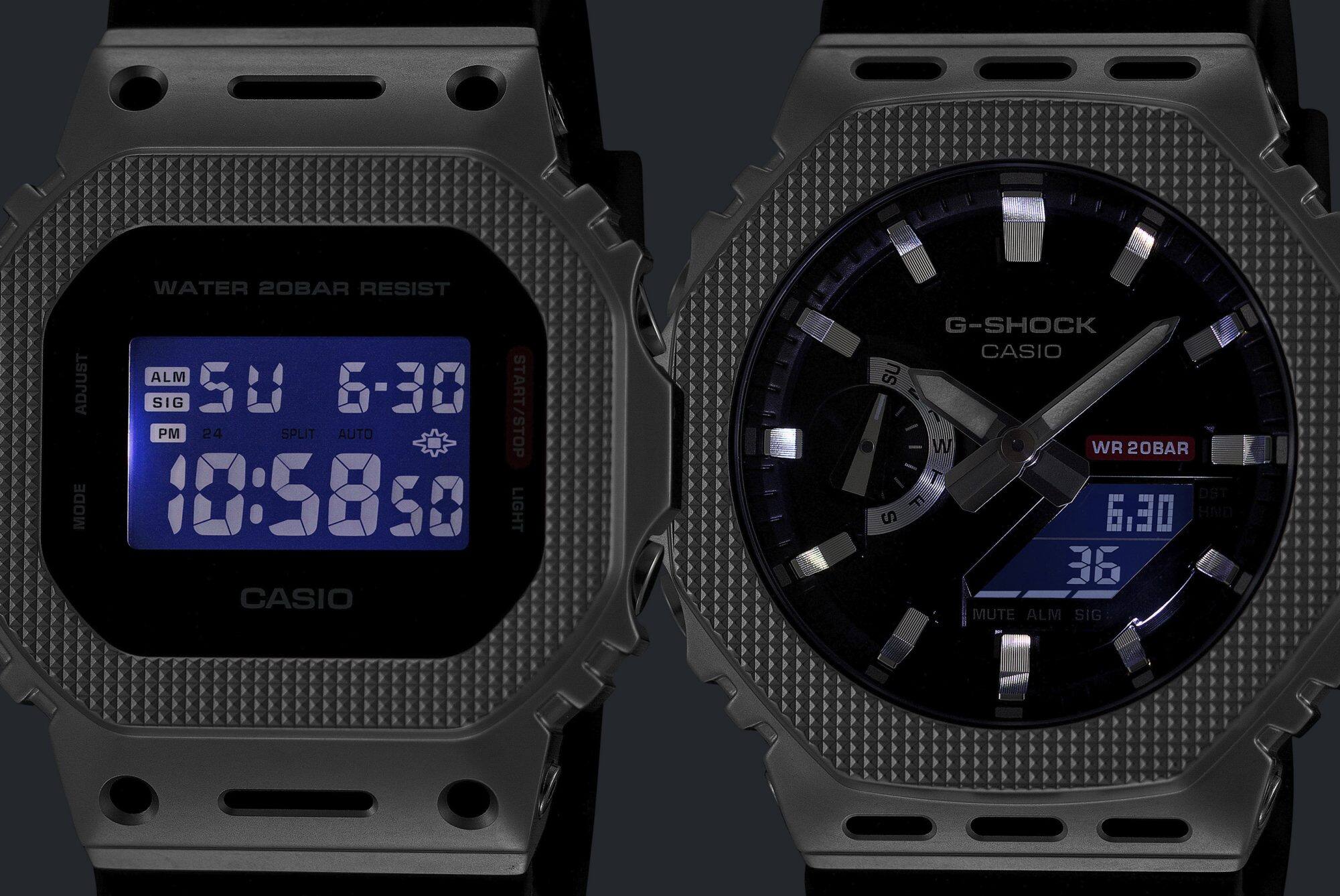 صورة المصباح شديد الإضاءة (إضاءة LED عالية السطوع) لساعتَي GM-5600M وGM-2100M