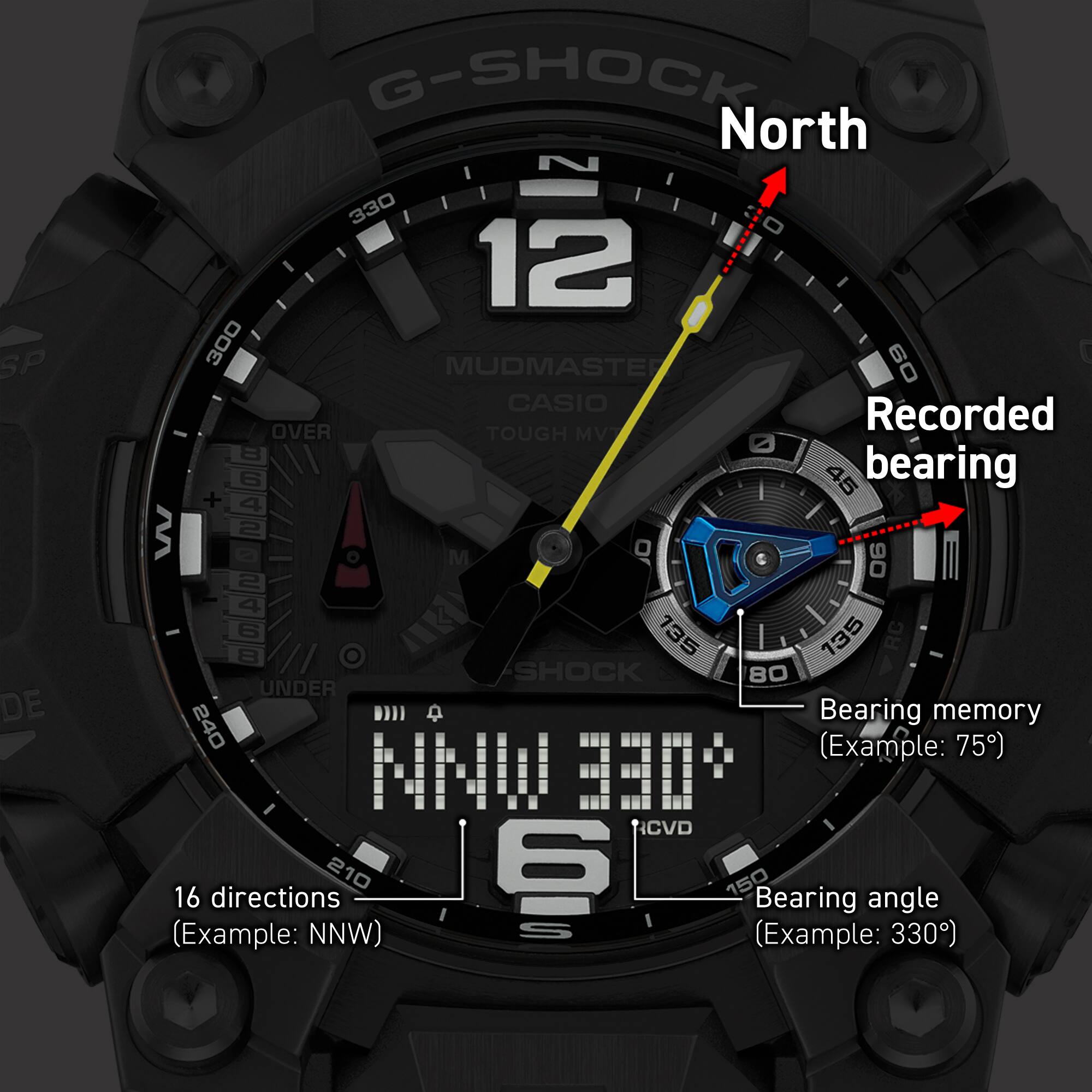 صورة العرض في أثناء قياس الاتجاه