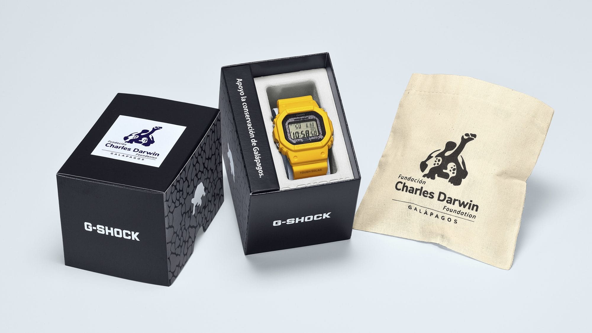 GW-B5600CD-9 Die schwarze Box der GW-B5600CD-9 Kollaborationsuhr von G-SHOCK x Charles Darwin