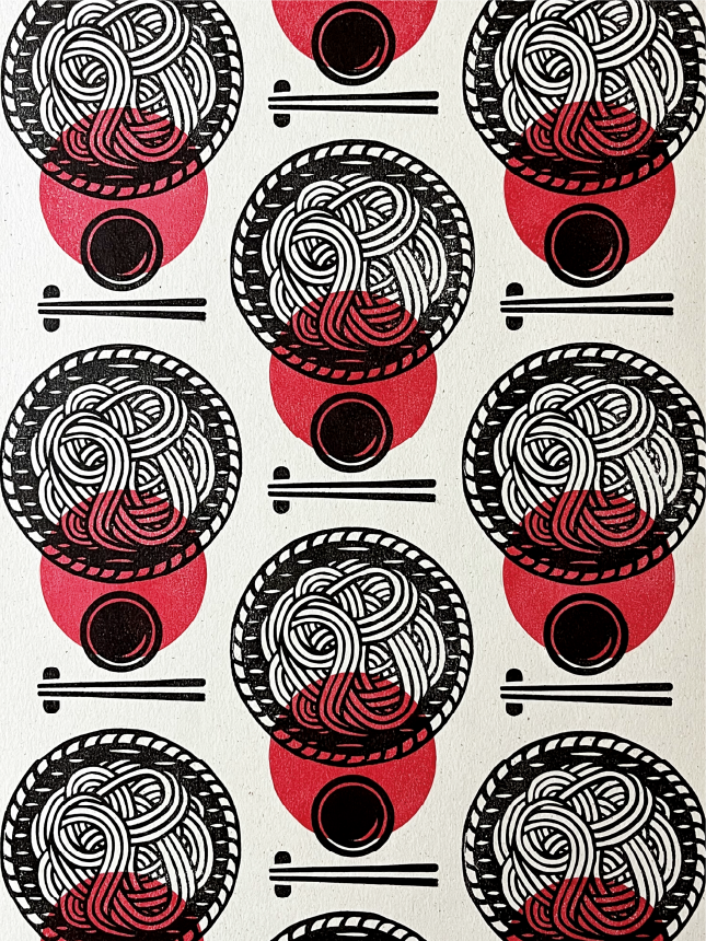 01 Grafik mit Nudelschalenmotiven