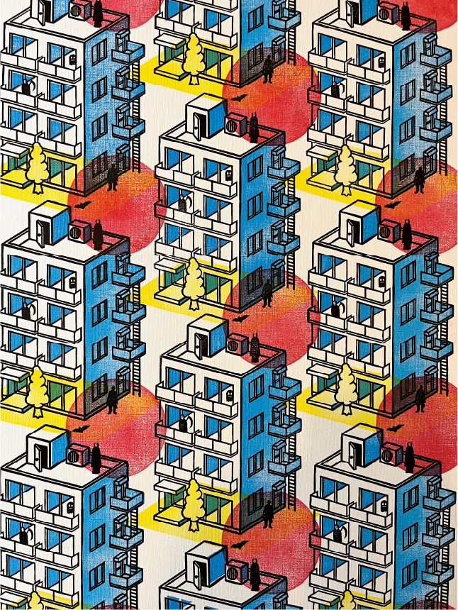 03 Grafik mit Hochhausmotiven