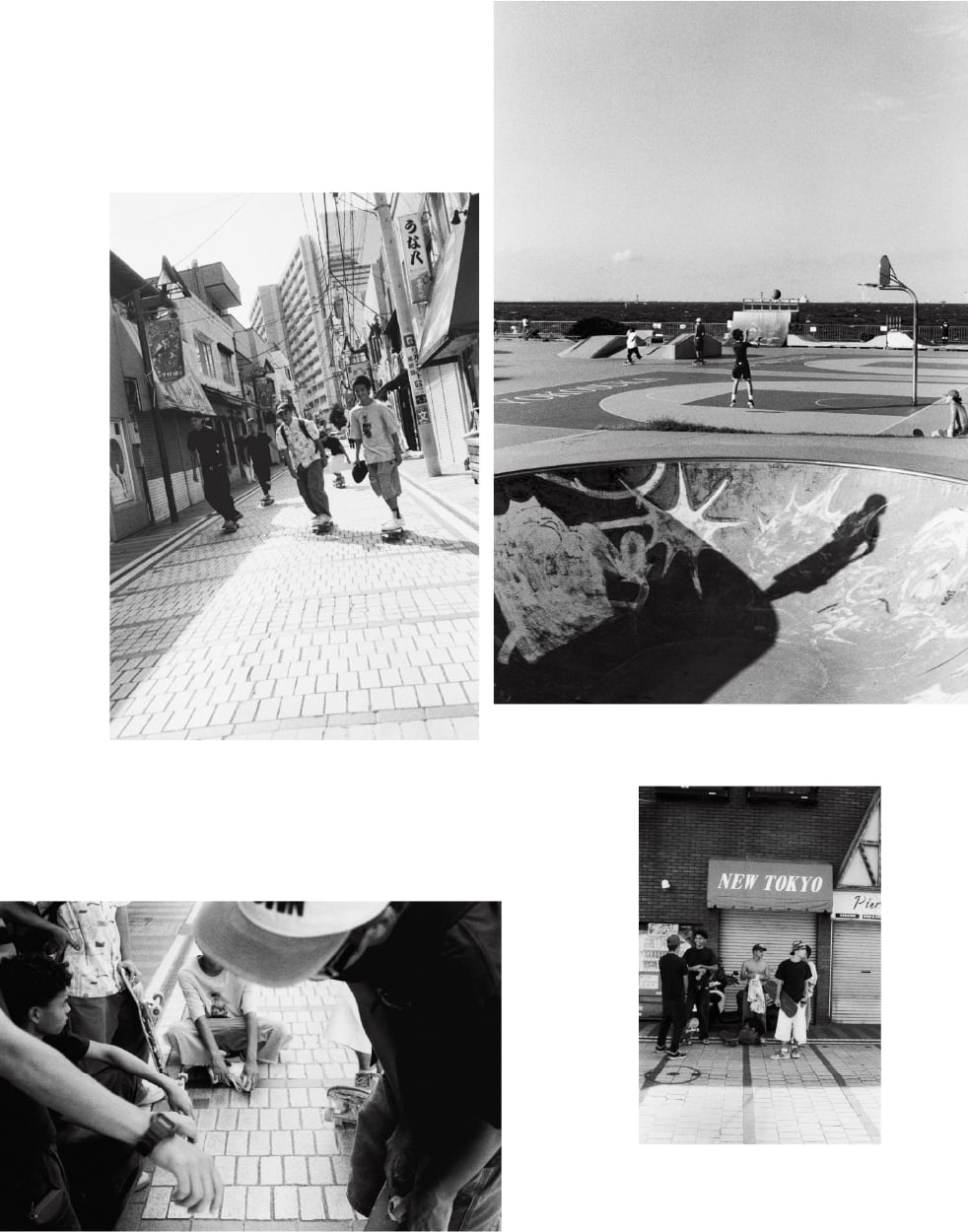 Bildergalerie von Yusuke Yamatani von verschiedenen Skateszenen.