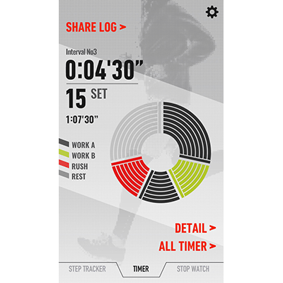 Timer-Menü der G-SHOCK Connected App