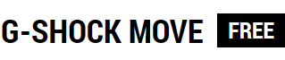 Schrift: G-Shock Move Free