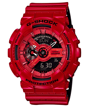 The red Casio G-Shock GA-110LPA-4A