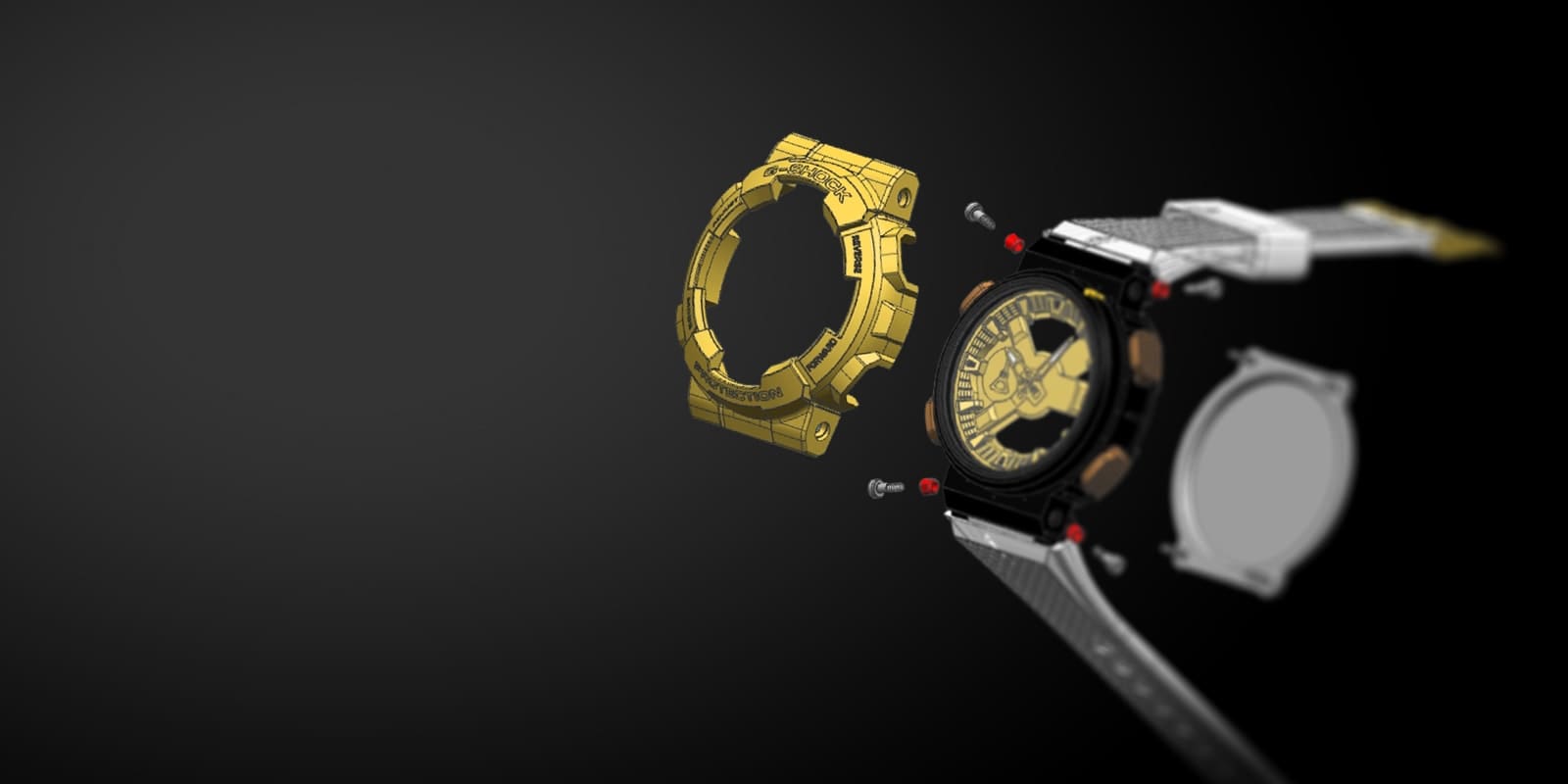 Illustration of the structure of the Casio G-Shock GM-110 models