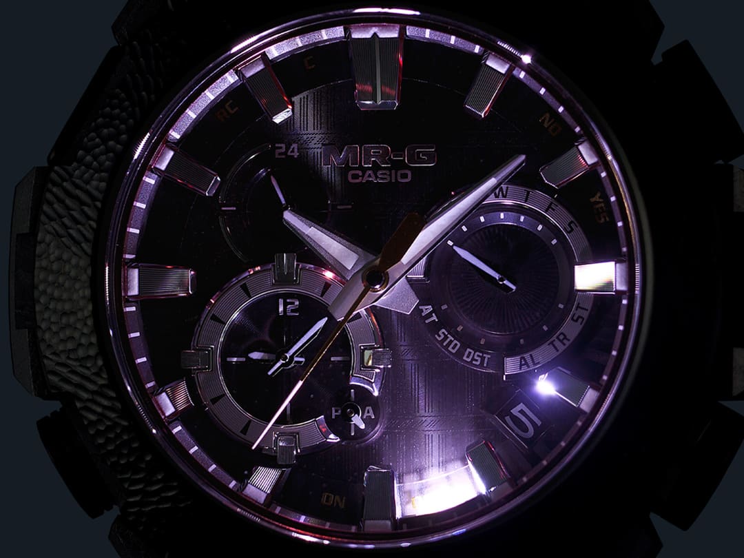 Super Illuminator (high-brightness LED light) for maintaining watch readability in the dark