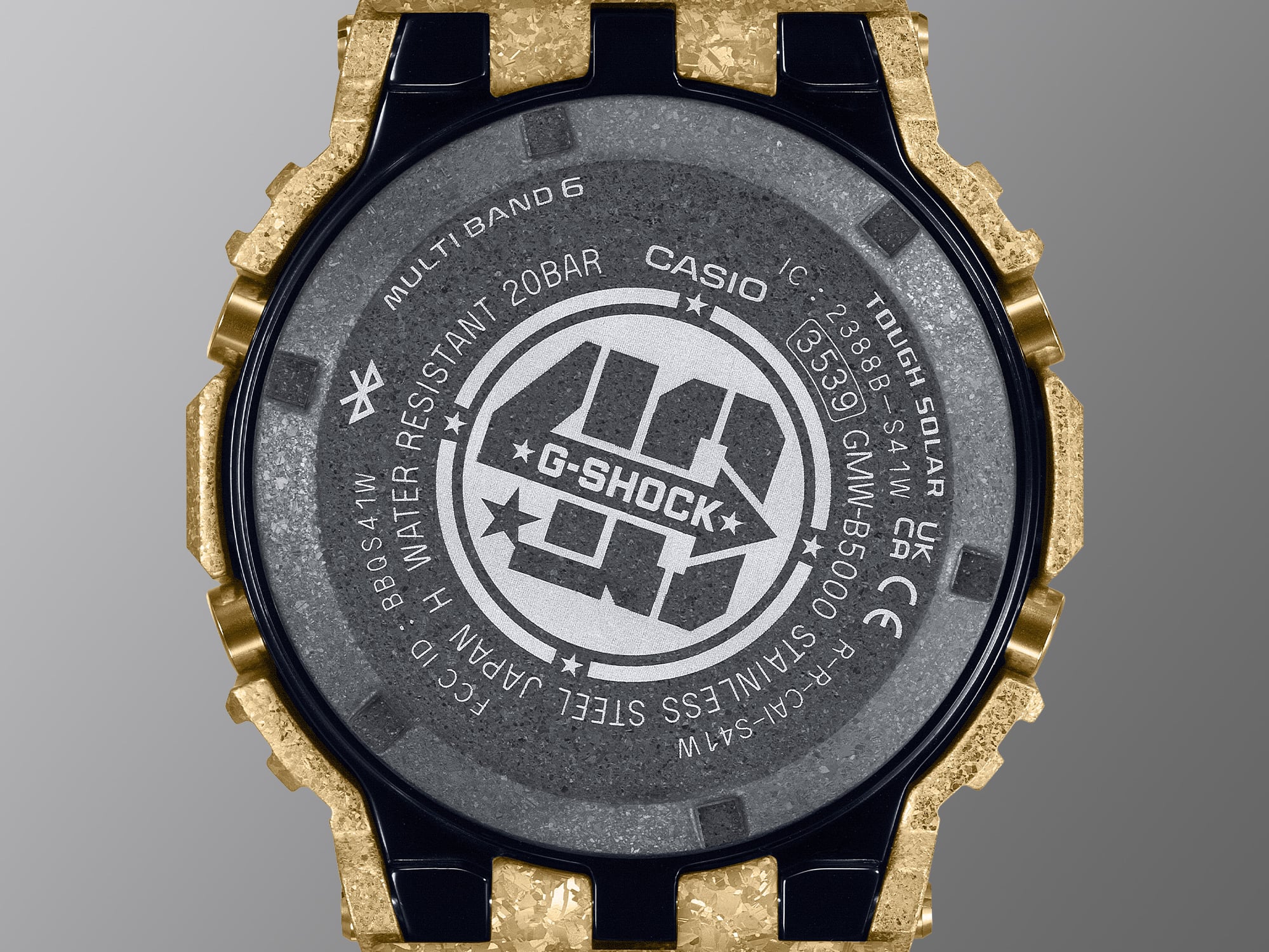 G-SHOCK 40th Anniversary logo on the back watch cover