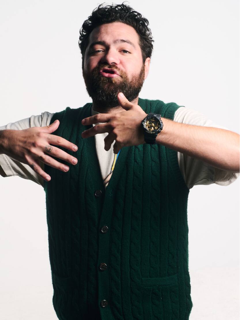 Male wearing G-SHOCK GA-700CF-1A