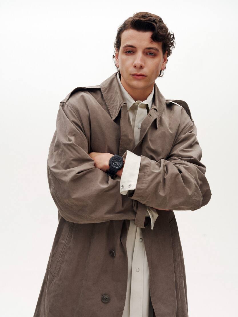 Male wearing G-SHOCK GA-2100LXB-1A