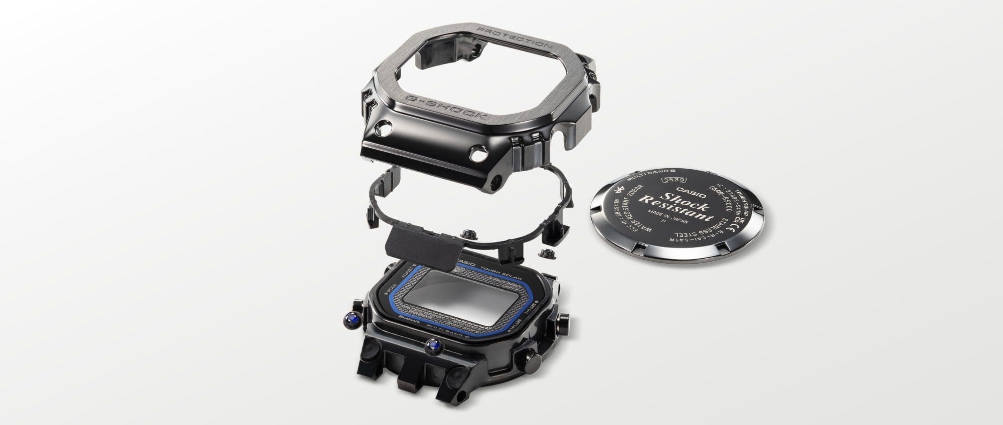 G-SHOCK GMW-B5000 メタルベゼル ラバー　Bluetooth FULL METAL - GMW-B5000SB | CASIO