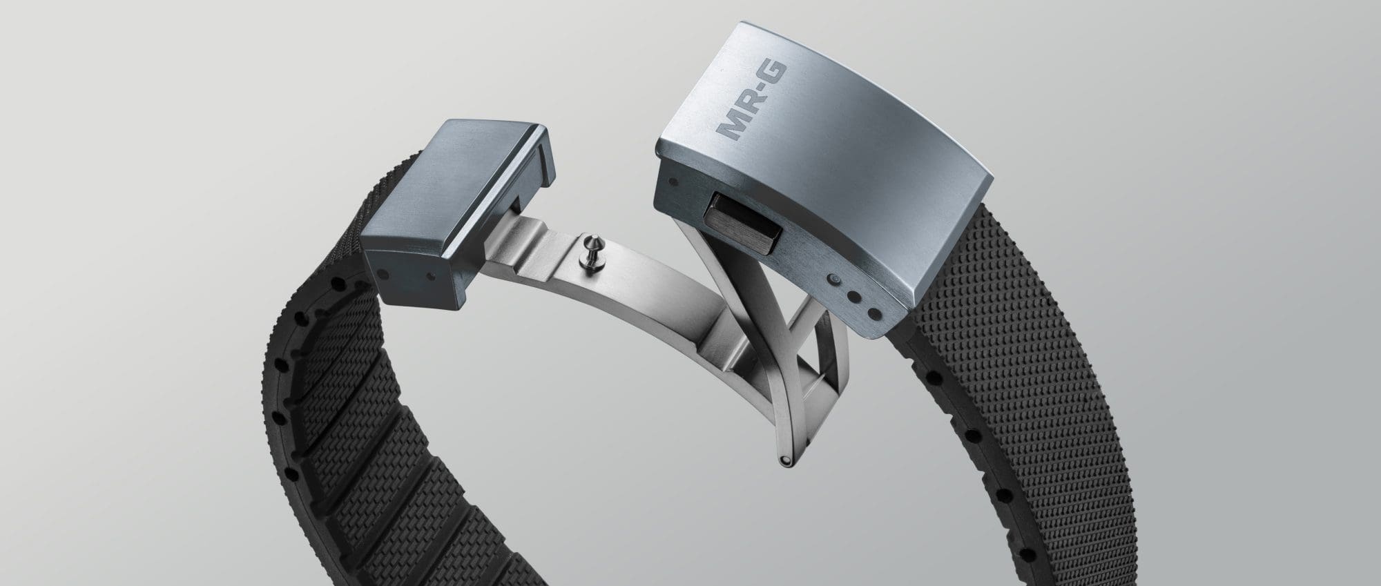 A photo of a strap made from Dura Soft rubber, which combines durability and flexibility