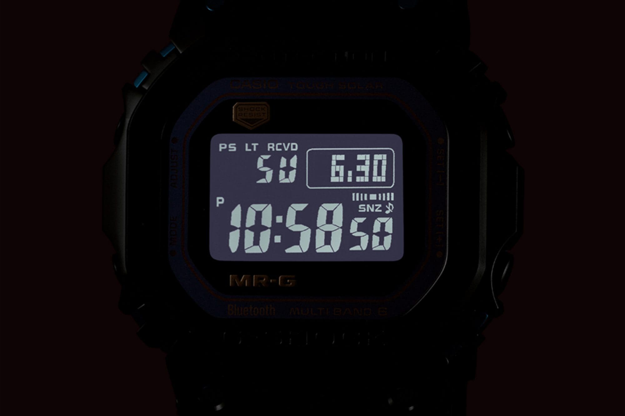 A photo of MRG-B5000BA-1 lit up