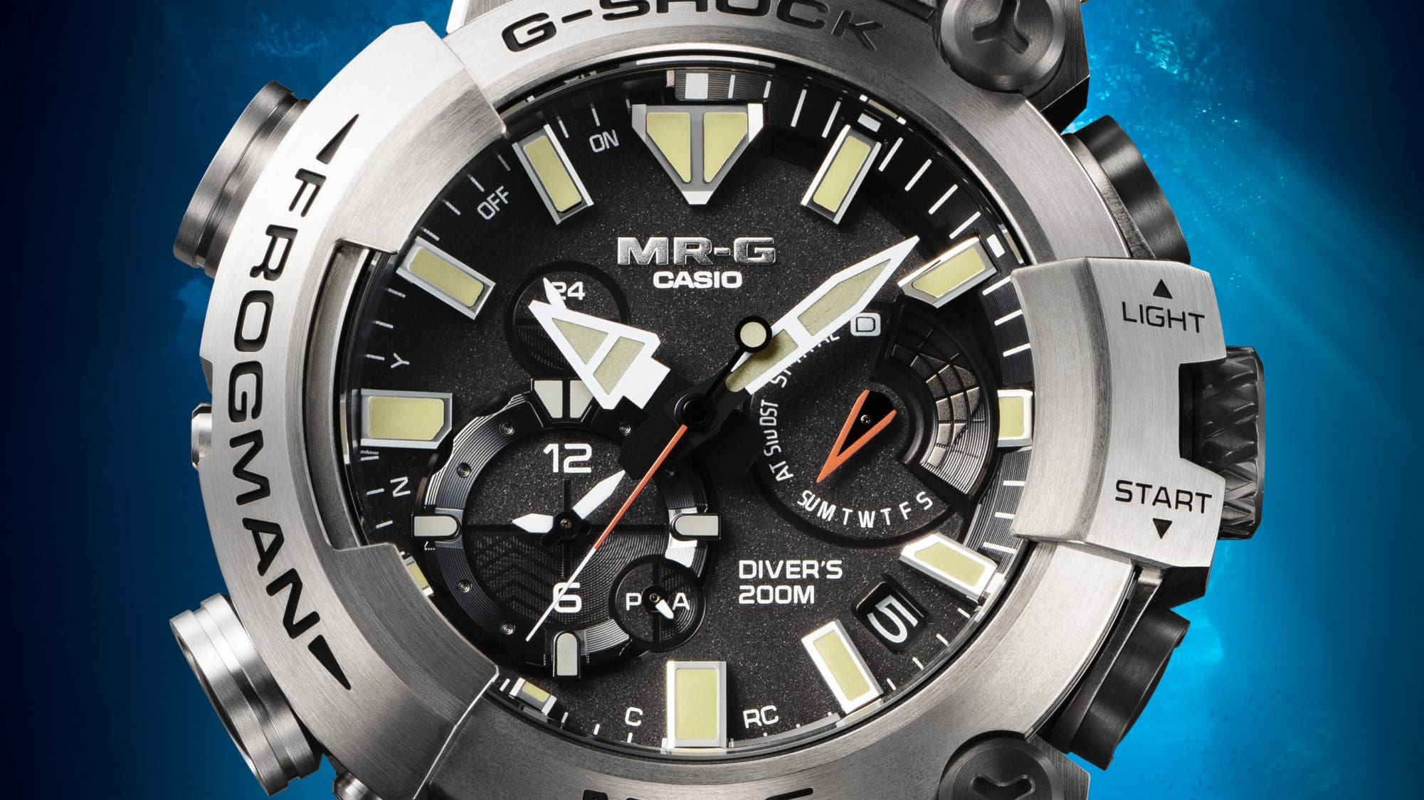 Dive mode and tide graph mode: With full-analog display