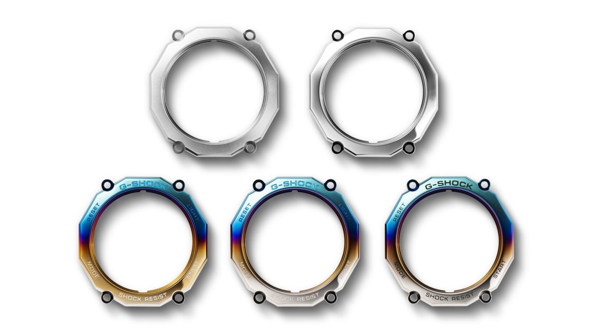 Gradated IP bezel evoking the look of the sky as the storm approaches