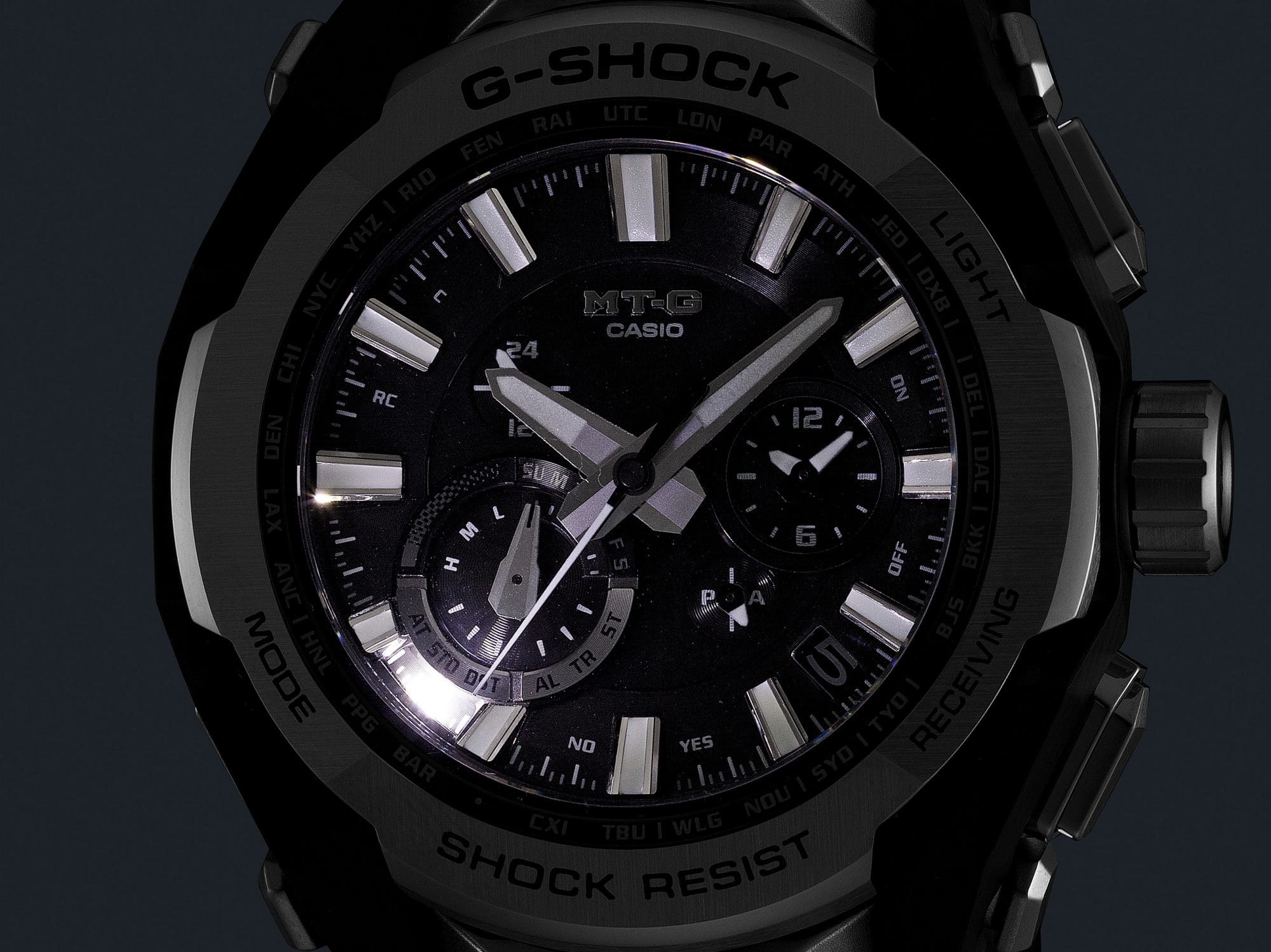 A photo of MTG-B4000D lit up