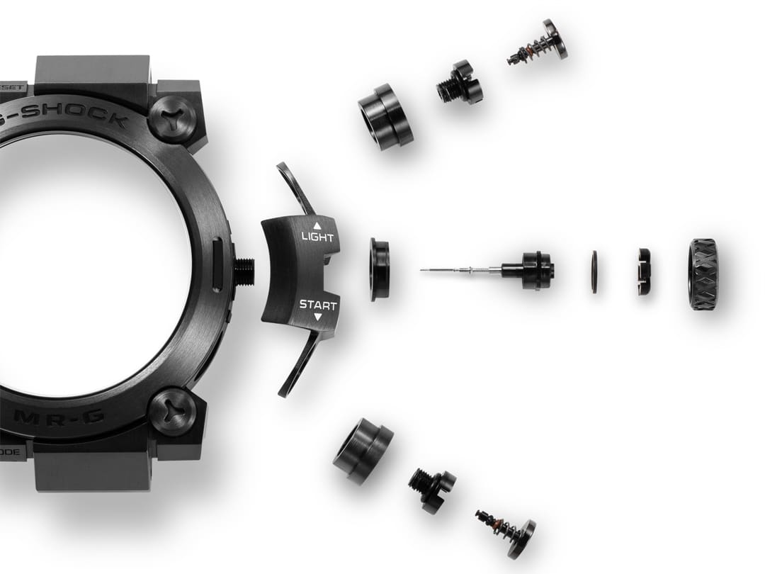 Exploded view of G-SHOCK MRG parts