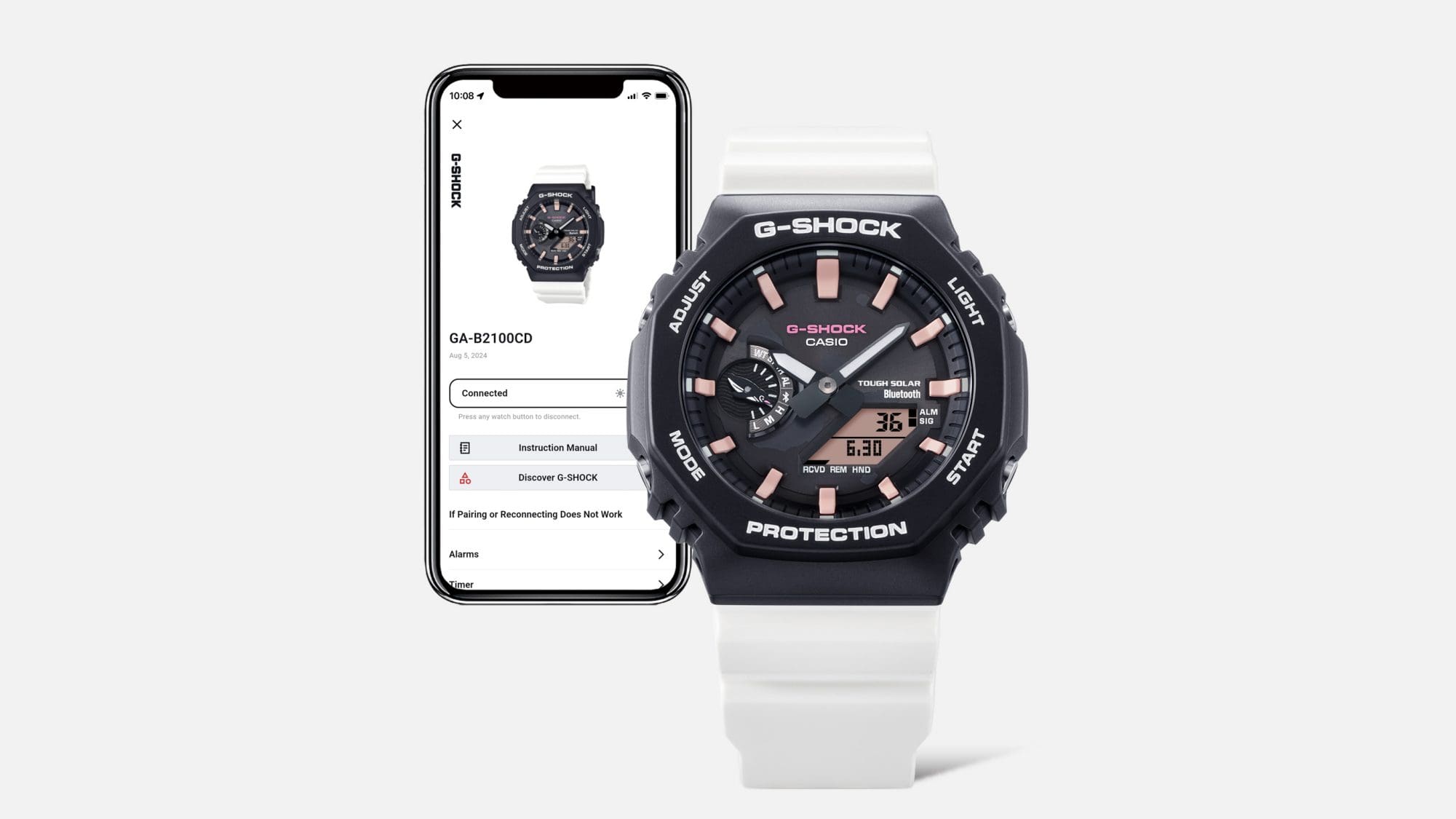 Indicación de la hora por energía solar con Bluetooth® para una mayor precisión y confiabilidad