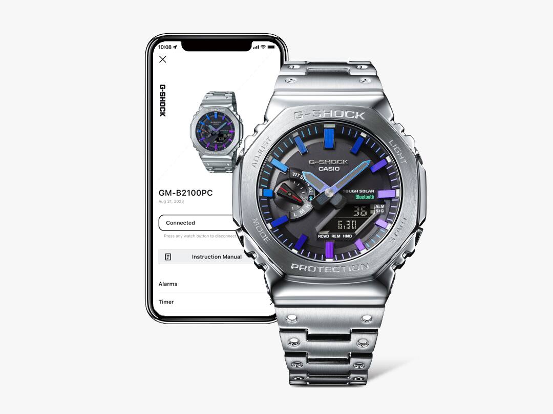 Indicación de la hora por energía solar con Bluetooth® y control por radio para una mayor precisión y confiabilidad
