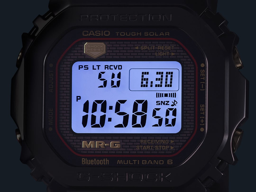 Super Illuminator (retroiluminación LED de alto brillo completamente automática) para mantener la legibilidad del reloj en la oscuridad