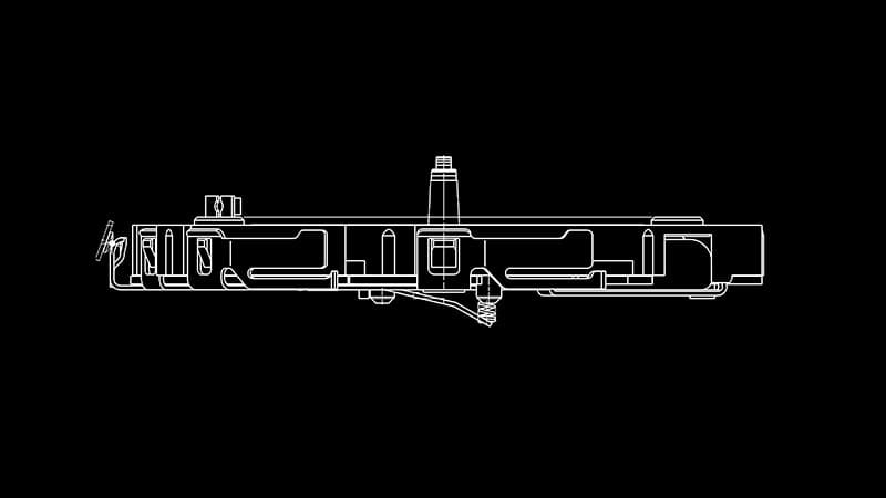 Dessin conceptuel du boîtier d'une montre-bracelet Casio G-Shock GA-2100