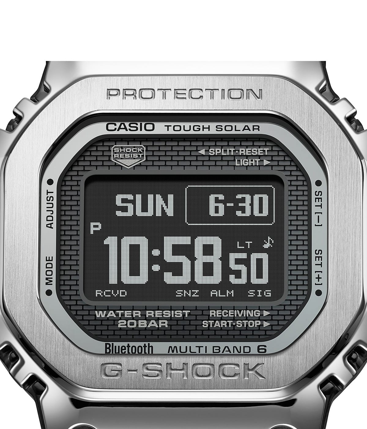 Affichage standard de la GMW-BZ5000 Type B : date + jour