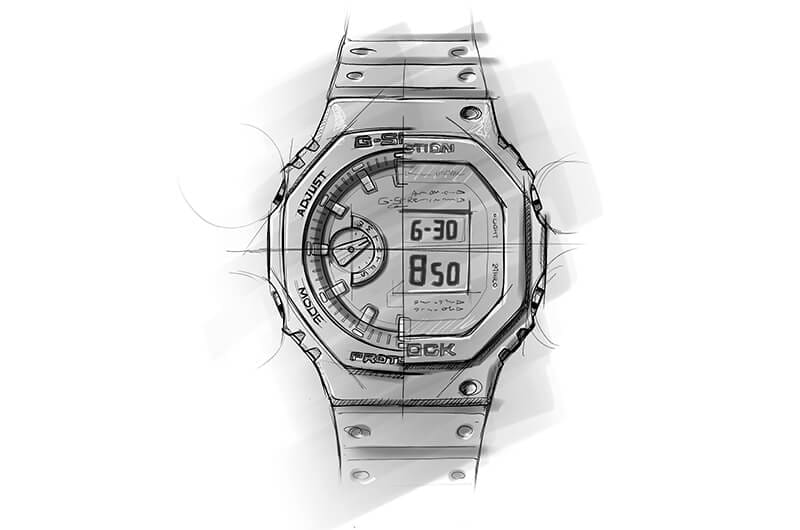 Dessin conceptuel de l'écran du premier GA-2100