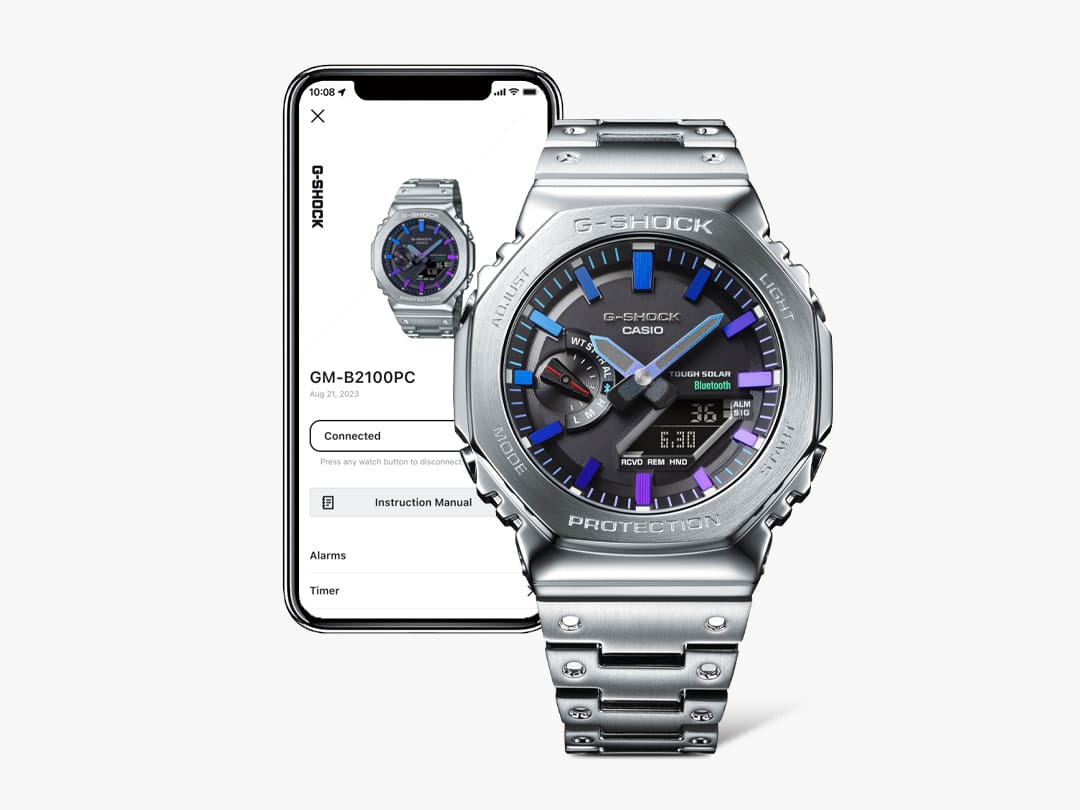 Penunjuk waktu bertenaga surya dengan Bluetooth® dan kontrol radio demi akurasi dan reliabilitas yang lebih baik