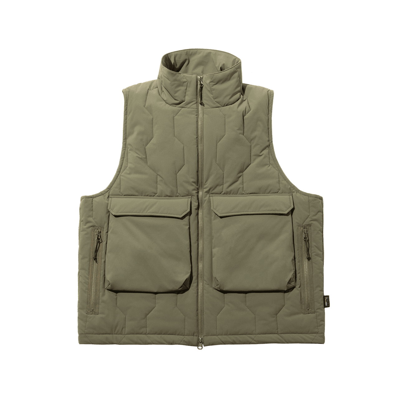 CORDURA G-QUILT STAND COLLAR PADDING VEST OLIVE