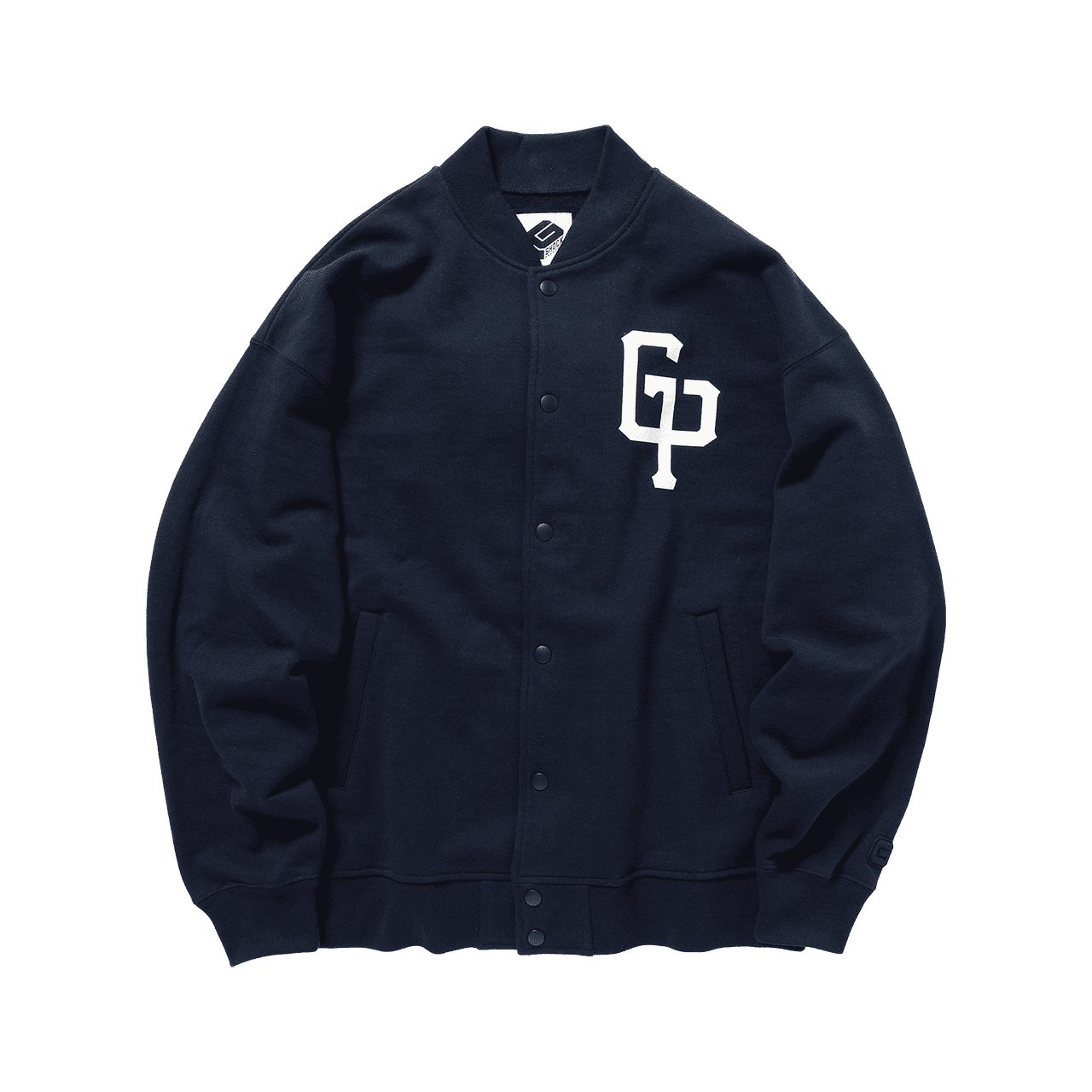 GP LOGO SWEAT SNAP CARDIGAN NAVY Mサイズ