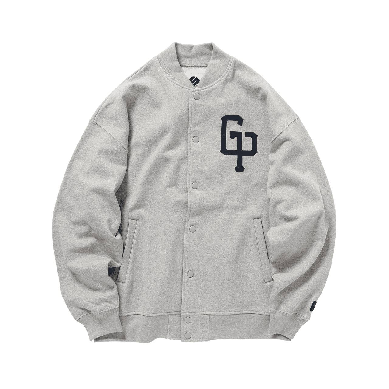 GP LOGO SWEAT SNAP CARDIGAN GRAY Mサイズ