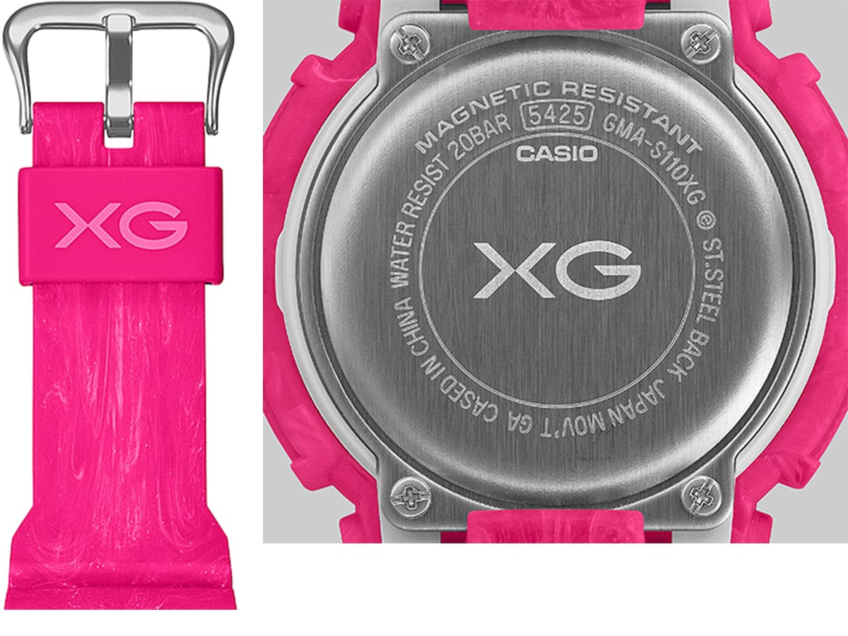 G-SHOCK GMA-S110XGの遊環と裏蓋