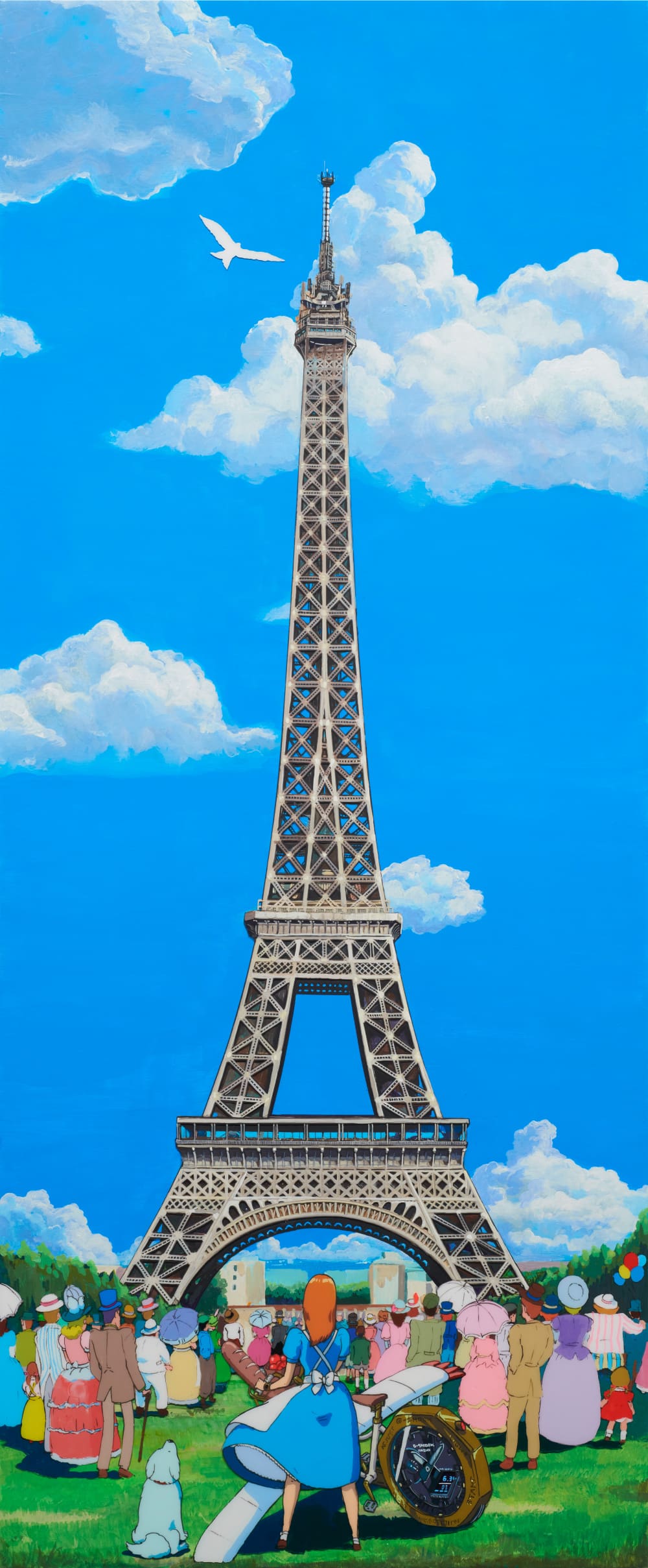 A artwork by artist Tatsuya Yokosaka created to commemorate the Los Angeles issue