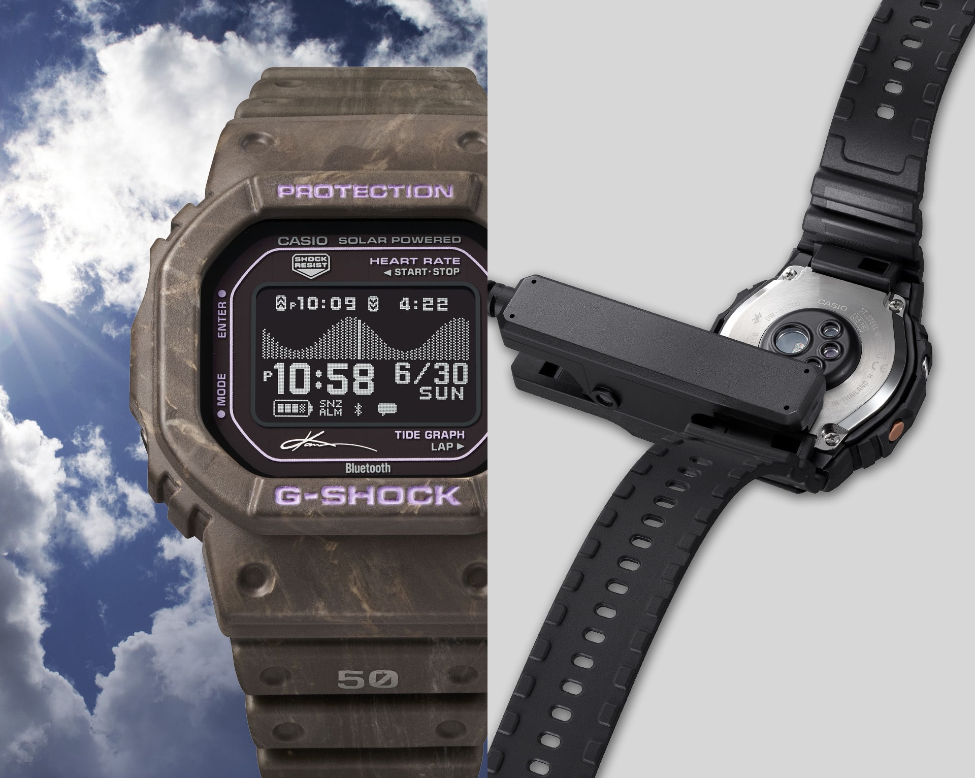 GBX-H5600-1のソーラーアシスト充電イメージ画像