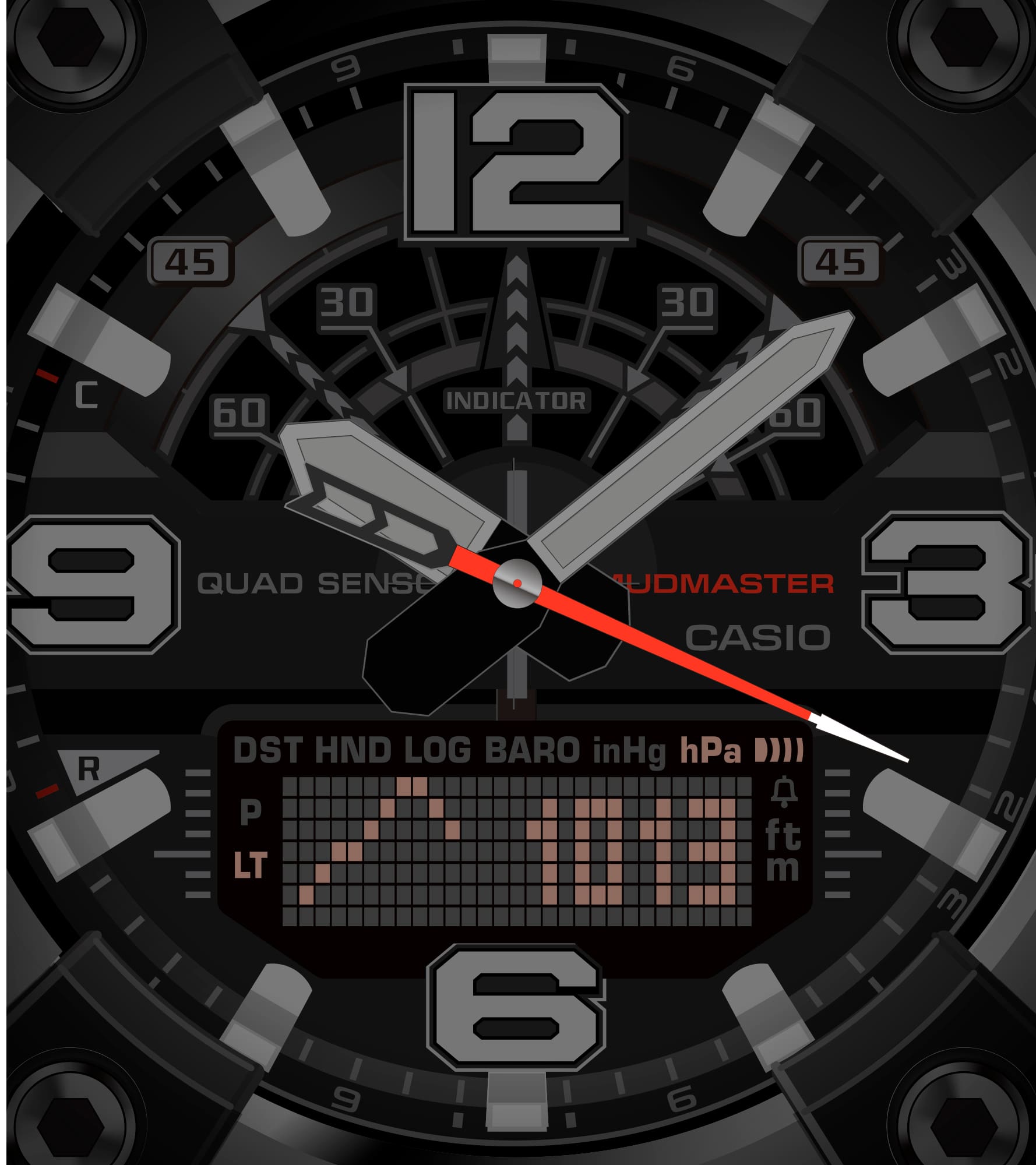 気圧計測表示画像