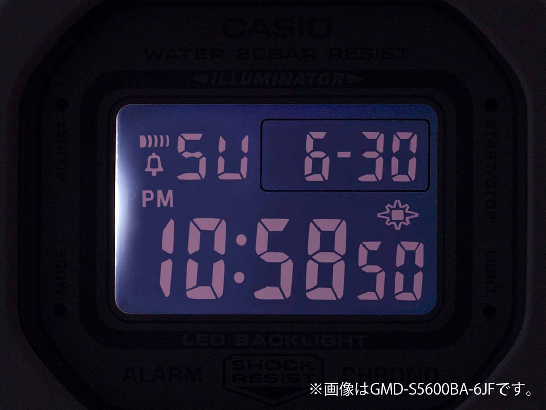 暗い場所でも見やすいスーパーイルミネーター