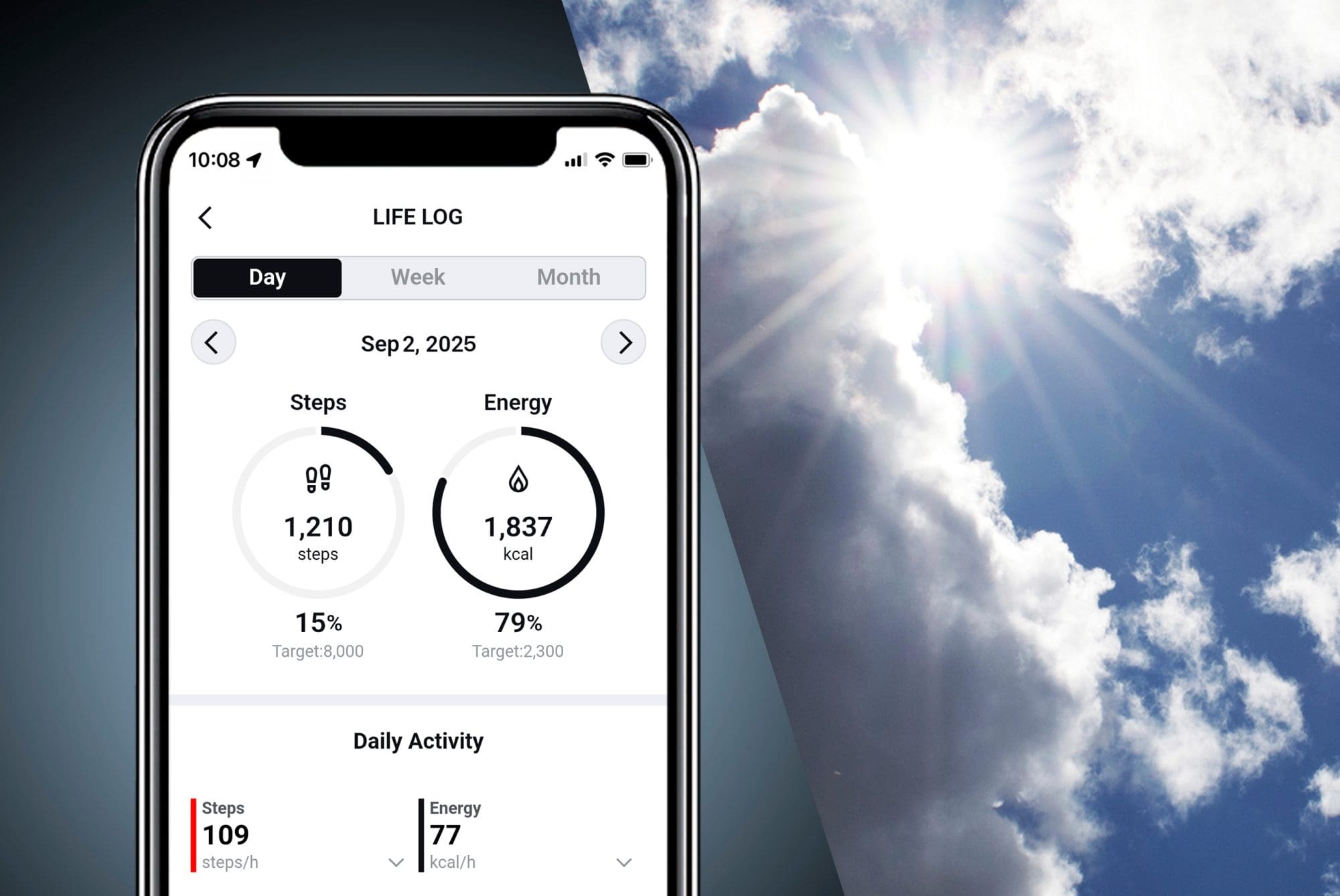 រូបភាពនាឡិកា GA-B010 ដែលមានមុខងារ Bluetooth®, ទទួលម៉ោងតាមវិទ្យុ និងថាមពលពន្លឺព្រះអាទិត្យ