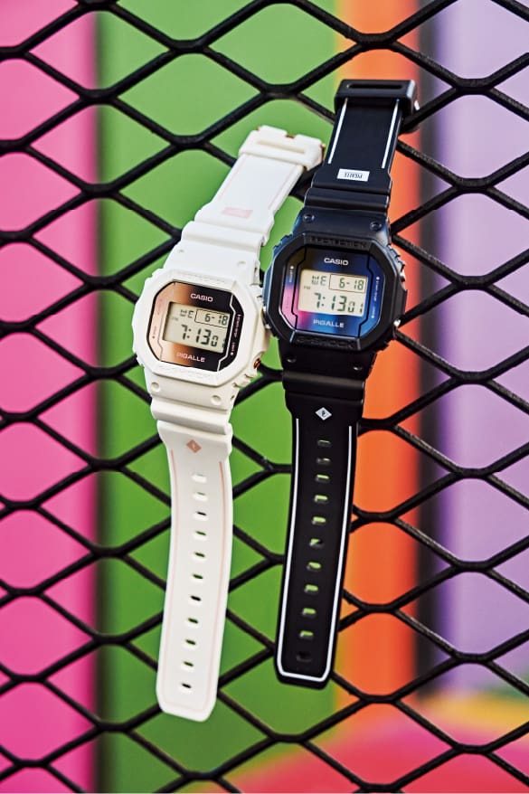 G-SHOCK과 PIGALLE의 콜라보레이션 시계들