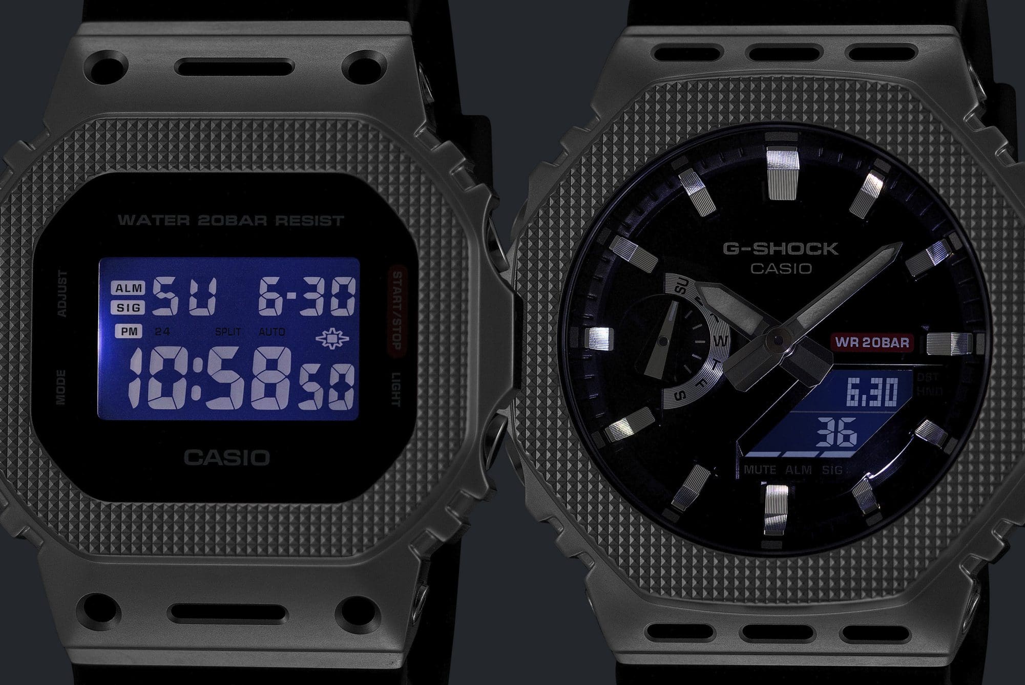 GM-5600M, GM-2100M의 슈퍼 일루미네이터(고휘도 LED 조명) 기능을 보여주는 이미지