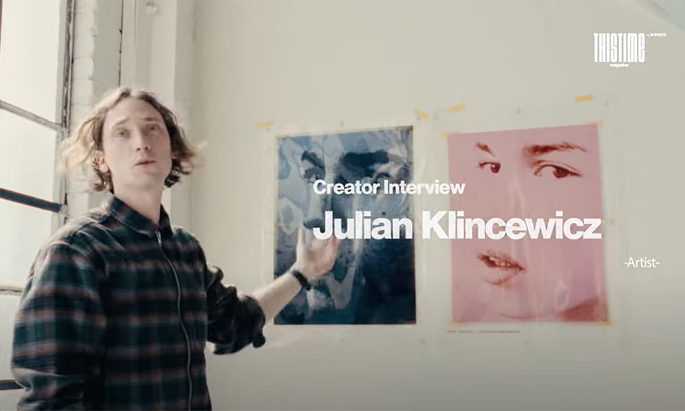 Startbeeld van de video: Thistime magazine nummer 2 interview met Julian Klincewicz. De afbeelding linkt naar de video op YouTube.
