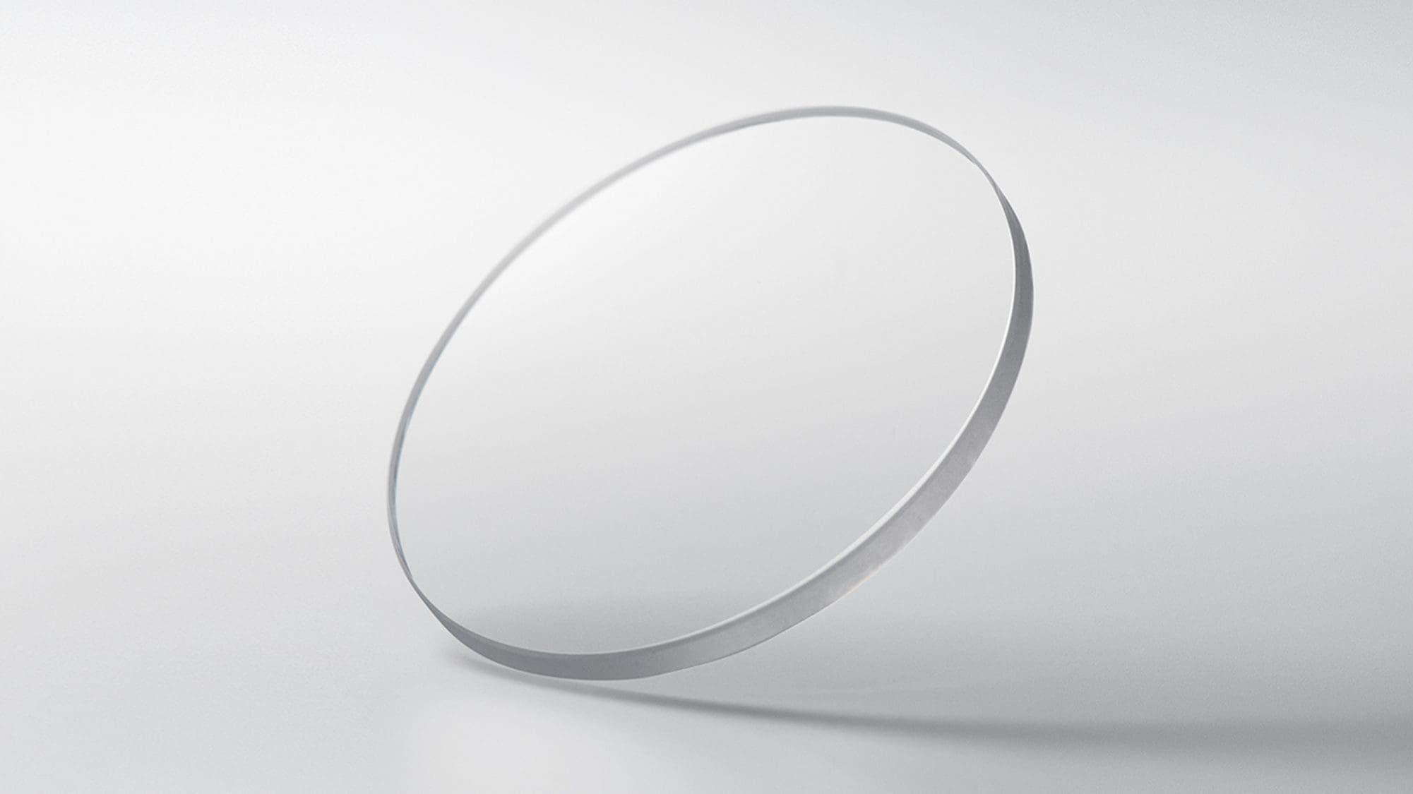 Rond saffierglas