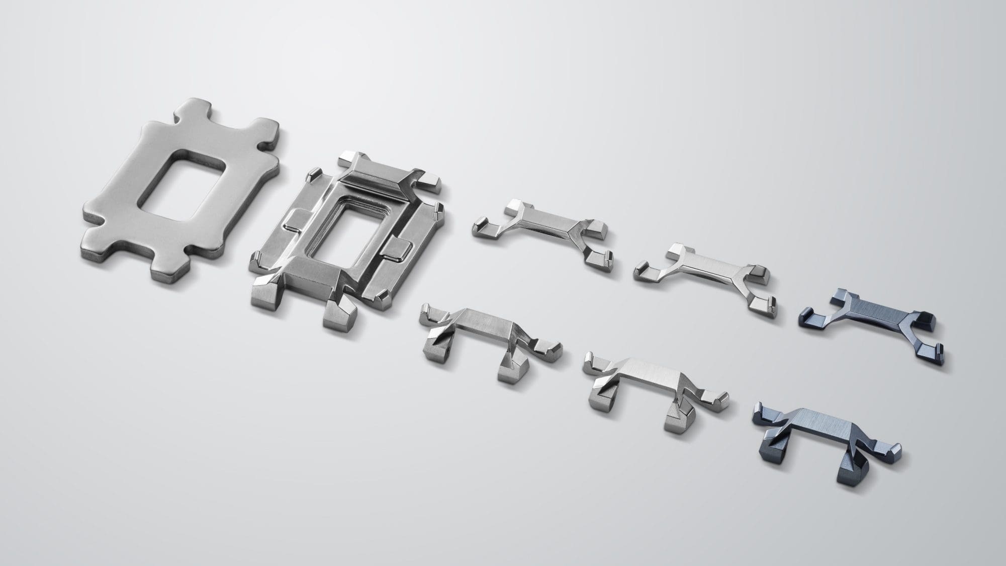 Acabamento meticuloso do metal para um brilho sólido